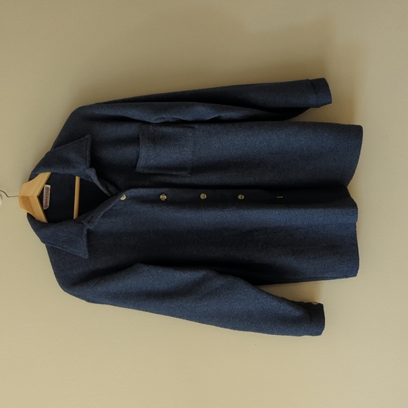 Sympatico Sweaters - Vintage blue fleece button-down
